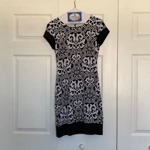 Cache Summer Dress B&W